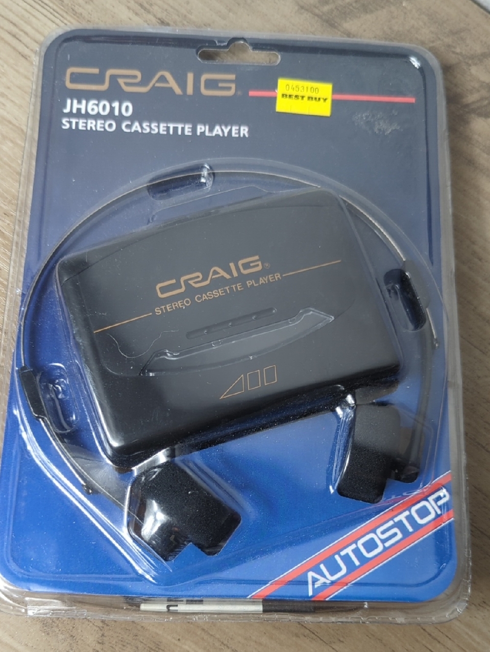 New Sealed Stereo Cassette Player W/ Headphones Craig Model JH6010